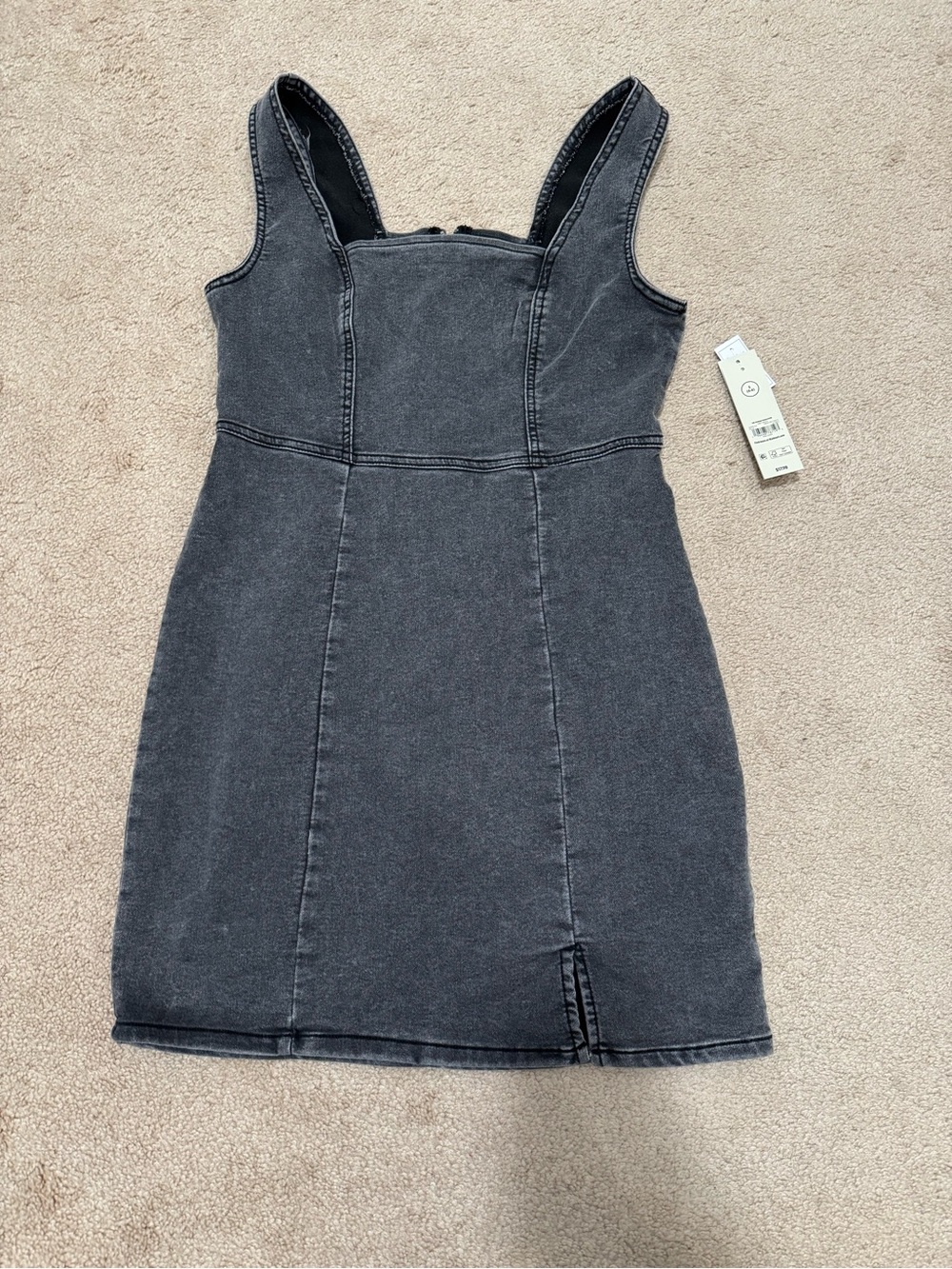 NWT No Boundaries Black Washed Denim Mini Dress